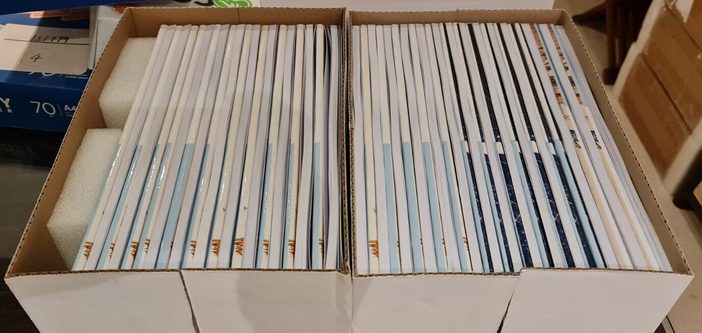 An image example of bulk book printing services provided by Print Print. Bulk printing contributes to affordable book printing.